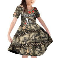 Pearl Harbor Remembrance Day Personalized Family Matching Off Shoulder Short Dress and Hawaiian Shirt Memories of December 7 with Red Poppy Lei - Wonder Print Shop