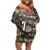 Pearl Harbor Remembrance Day Personalized Family Matching Off Shoulder Short Dress and Hawaiian Shirt Memories of December 7 with Red Poppy Lei - Wonder Print Shop