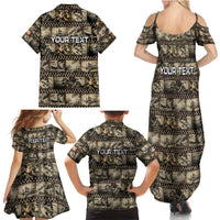 Pearl Harbor Remembrance Day Personalized Family Matching Summer Maxi Dress and Hawaiian Shirt Memories of December 7 with Red Poppy Lei - Wonder Print Shop
