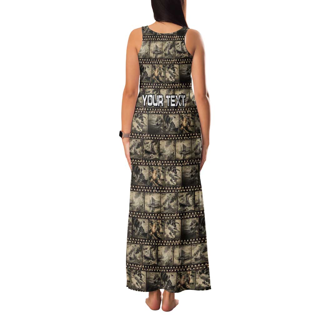 Pearl Harbor Remembrance Day Personalized Family Matching Tank Maxi Dress and Hawaiian Shirt Memories of December 7 with Red Poppy Lei - Wonder Print Shop