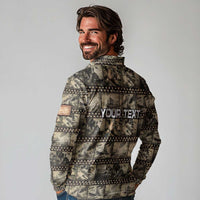 Pearl Harbor Remembrance Day Personalized Long Sleeve Polo Shirt Memories of December 7 with Red Poppy Lei - Wonder Print Shop