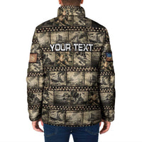 Pearl Harbor Remembrance Day Personalized Padded Jacket Memories of December 7 with Red Poppy Lei - Wonder Print Shop