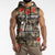 Pearl Harbor Remembrance Day Personalized Sleeveless Hoodie Memories of December 7 with Red Poppy Lei - Wonder Print Shop
