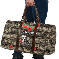 Pearl Harbor Remembrance Day Travel Bag Memories of December 7 with Red Poppy Lei - Wonder Print Shop