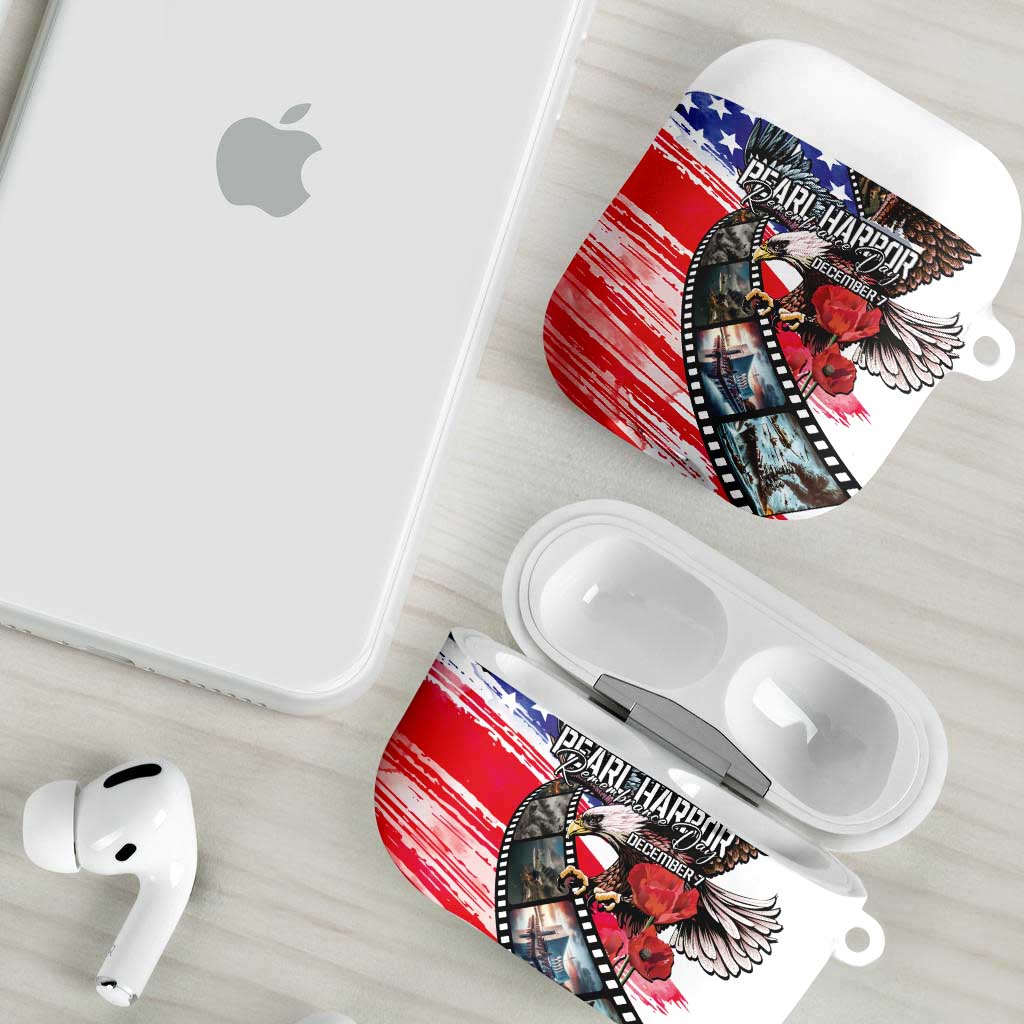 Pearl Harbor Remembrance Day AirPods Case Lest We Forget - The Bald Eagle Remembers - Wonder Print Shop
