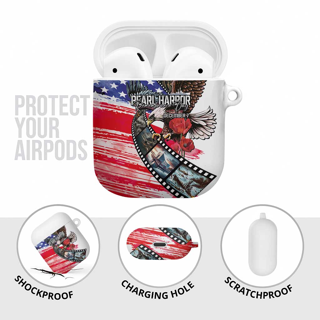 Pearl Harbor Remembrance Day AirPods Case Lest We Forget - The Bald Eagle Remembers - Wonder Print Shop