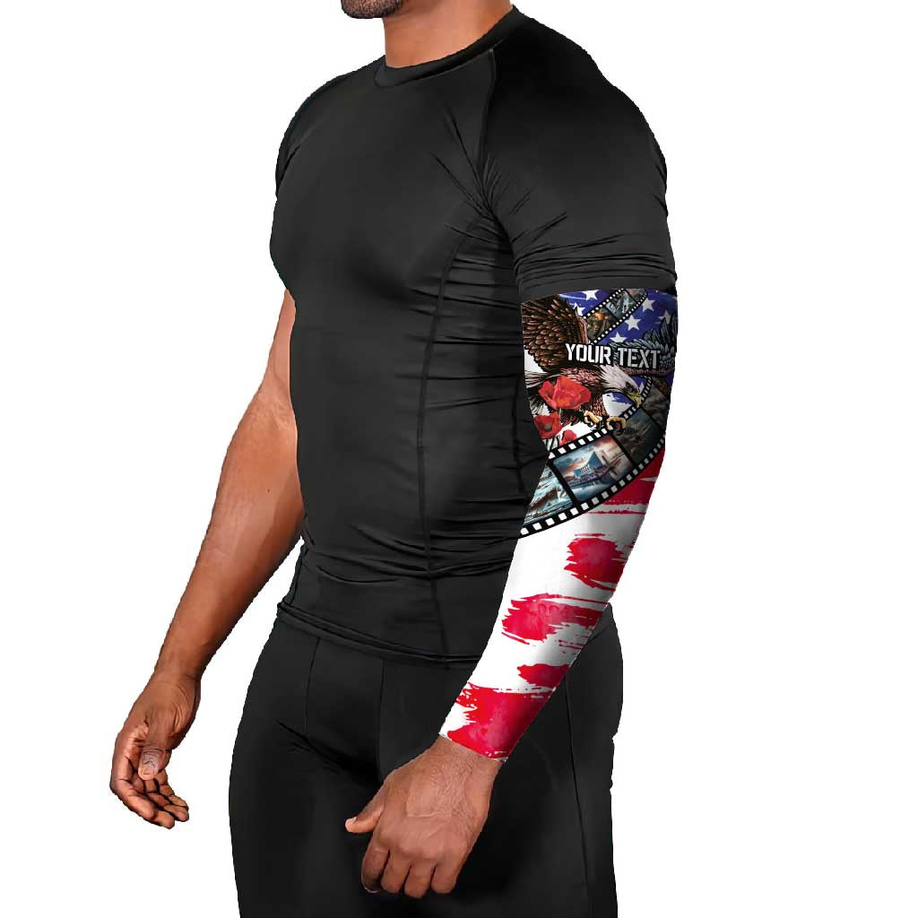 Pearl Harbor Remembrance Day Personalized Arm Sleeves Lest We Forget - The Bald Eagle Remembers - Wonder Print Shop