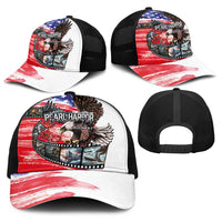 Pearl Harbor Remembrance Day Personalized Baseball Net Cap Lest We Forget-The Bald Eagle Remembers - Wonder Print Shop