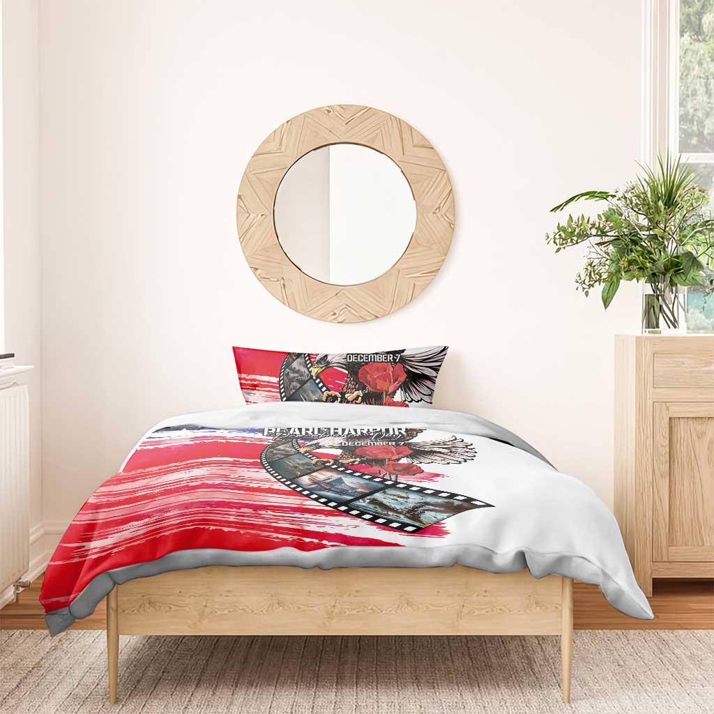 Pearl Harbor Remembrance Day Bedding Set Lest We Forget - The Bald Eagle Remembers - Wonder Print Shop