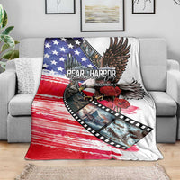 Pearl Harbor Remembrance Day Blanket Lest We Forget - The Bald Eagle Remembers - Wonder Print Shop