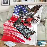 Pearl Harbor Remembrance Day Blanket Lest We Forget - The Bald Eagle Remembers - Wonder Print Shop