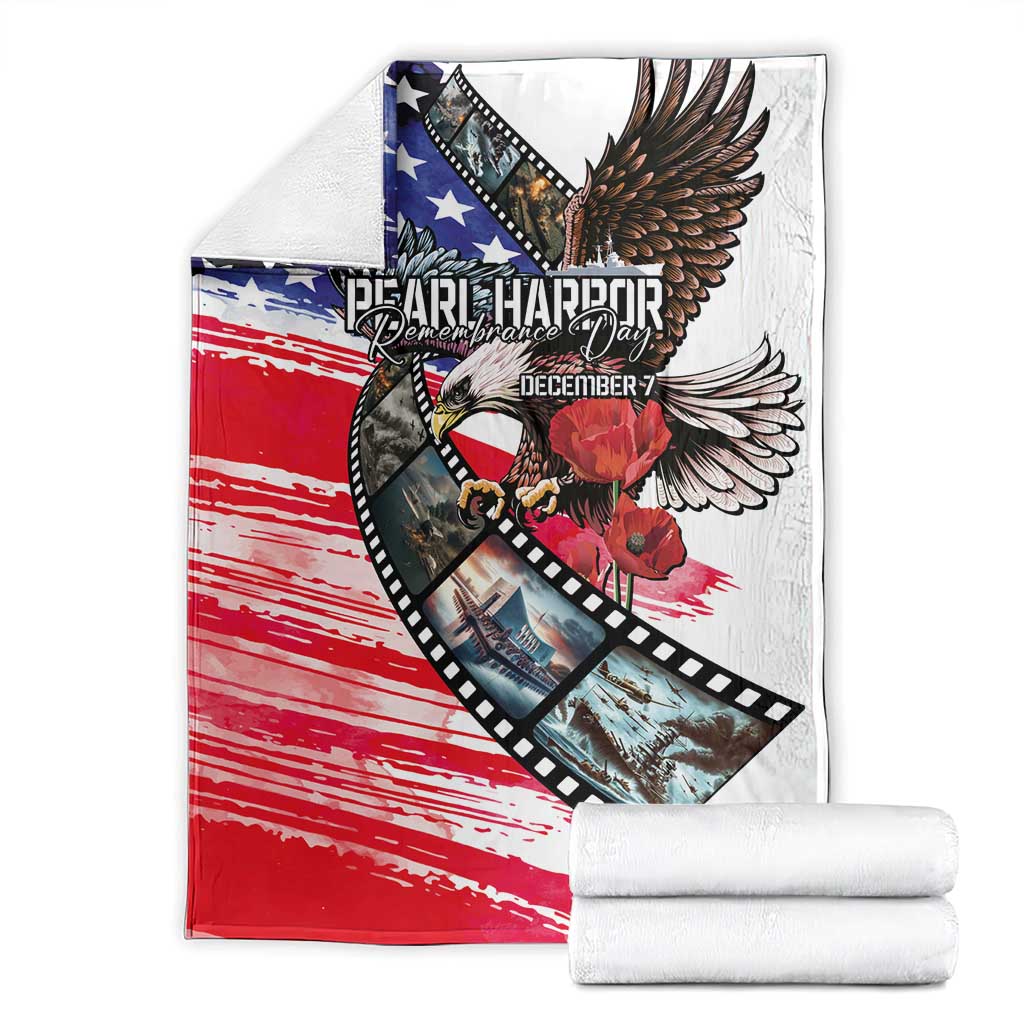 Pearl Harbor Remembrance Day Blanket Lest We Forget - The Bald Eagle Remembers - Wonder Print Shop
