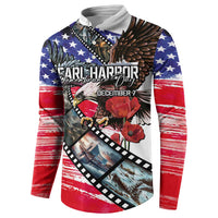 Pearl Harbor Remembrance Day Personalized Button Sweatshirt Lest We Forget - The Bald Eagle Remembers - Wonder Print Shop