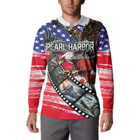 Pearl Harbor Remembrance Day Personalized Button Sweatshirt Lest We Forget - The Bald Eagle Remembers - Wonder Print Shop