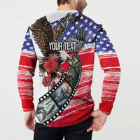 Pearl Harbor Remembrance Day Personalized Button Sweatshirt Lest We Forget - The Bald Eagle Remembers - Wonder Print Shop