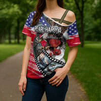 Pearl Harbor Remembrance Day Personalized Cross Shoulder Shirt Lest We Forget - The Bald Eagle Remembers - Wonder Print Shop