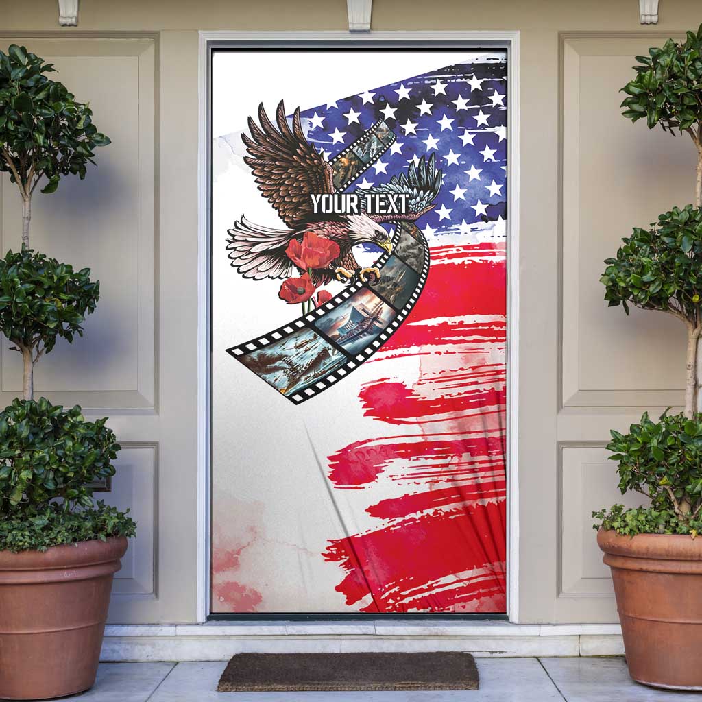 Pearl Harbor Remembrance Day Personalized Door Cover Lest We Forget - The Bald Eagle Remembers - Wonder Print Shop