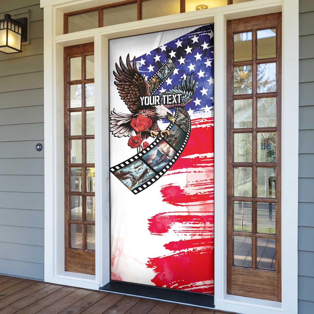 Pearl Harbor Remembrance Day Personalized Door Cover Lest We Forget - The Bald Eagle Remembers - Wonder Print Shop