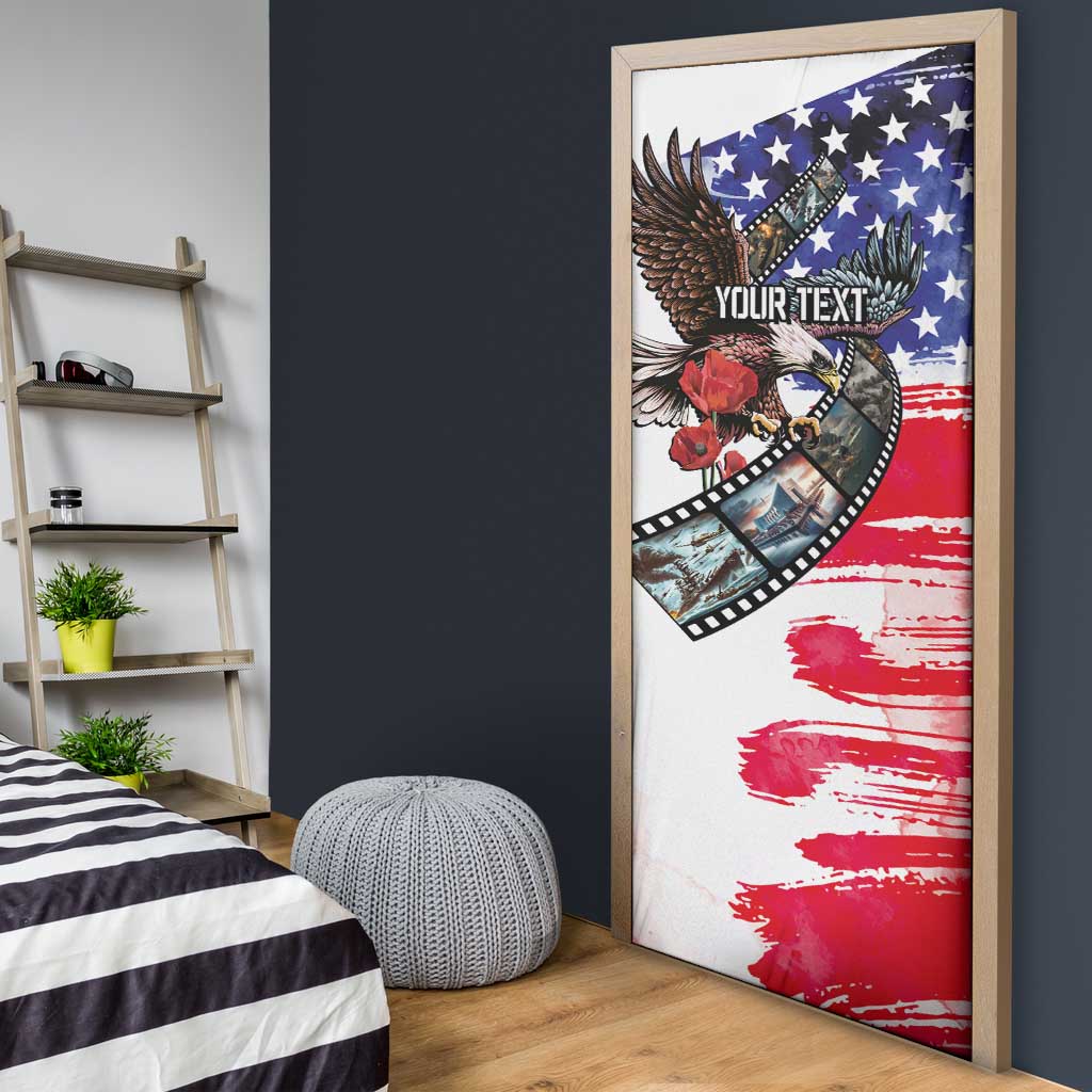Pearl Harbor Remembrance Day Personalized Door Cover Lest We Forget - The Bald Eagle Remembers - Wonder Print Shop