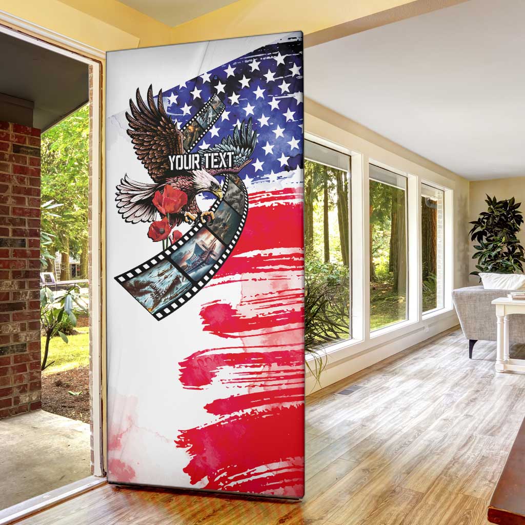 Pearl Harbor Remembrance Day Personalized Door Cover Lest We Forget - The Bald Eagle Remembers - Wonder Print Shop