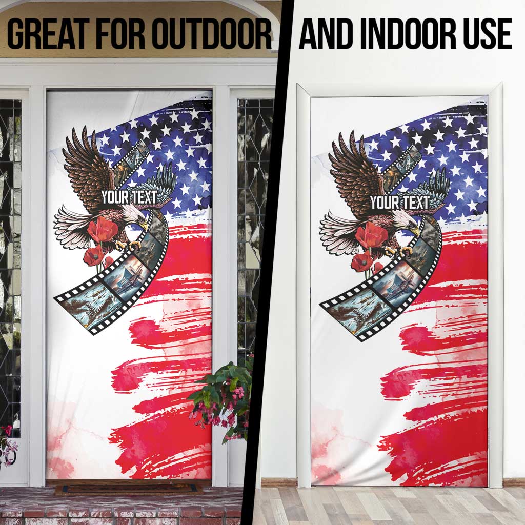Pearl Harbor Remembrance Day Personalized Door Cover Lest We Forget - The Bald Eagle Remembers - Wonder Print Shop
