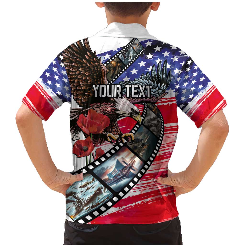 Pearl Harbor Remembrance Day Personalized Family Matching Mermaid Dress and Hawaiian Shirt Lest We Forget - The Bald Eagle Remembers - Wonder Print Shop