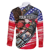 Pearl Harbor Remembrance Day Personalized Family Matching Off The Shoulder Long Sleeve Dress and Hawaiian Shirt Lest We Forget - The Bald Eagle Remembers - Wonder Print Shop