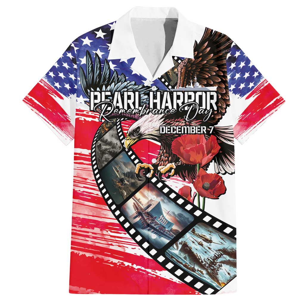 Pearl Harbor Remembrance Day Personalized Family Matching Off Shoulder Short Dress and Hawaiian Shirt Lest We Forget - The Bald Eagle Remembers - Wonder Print Shop