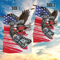 Pearl Harbor Remembrance Day Garden Flag Lest We Forget - The Bald Eagle Remembers - Wonder Print Shop