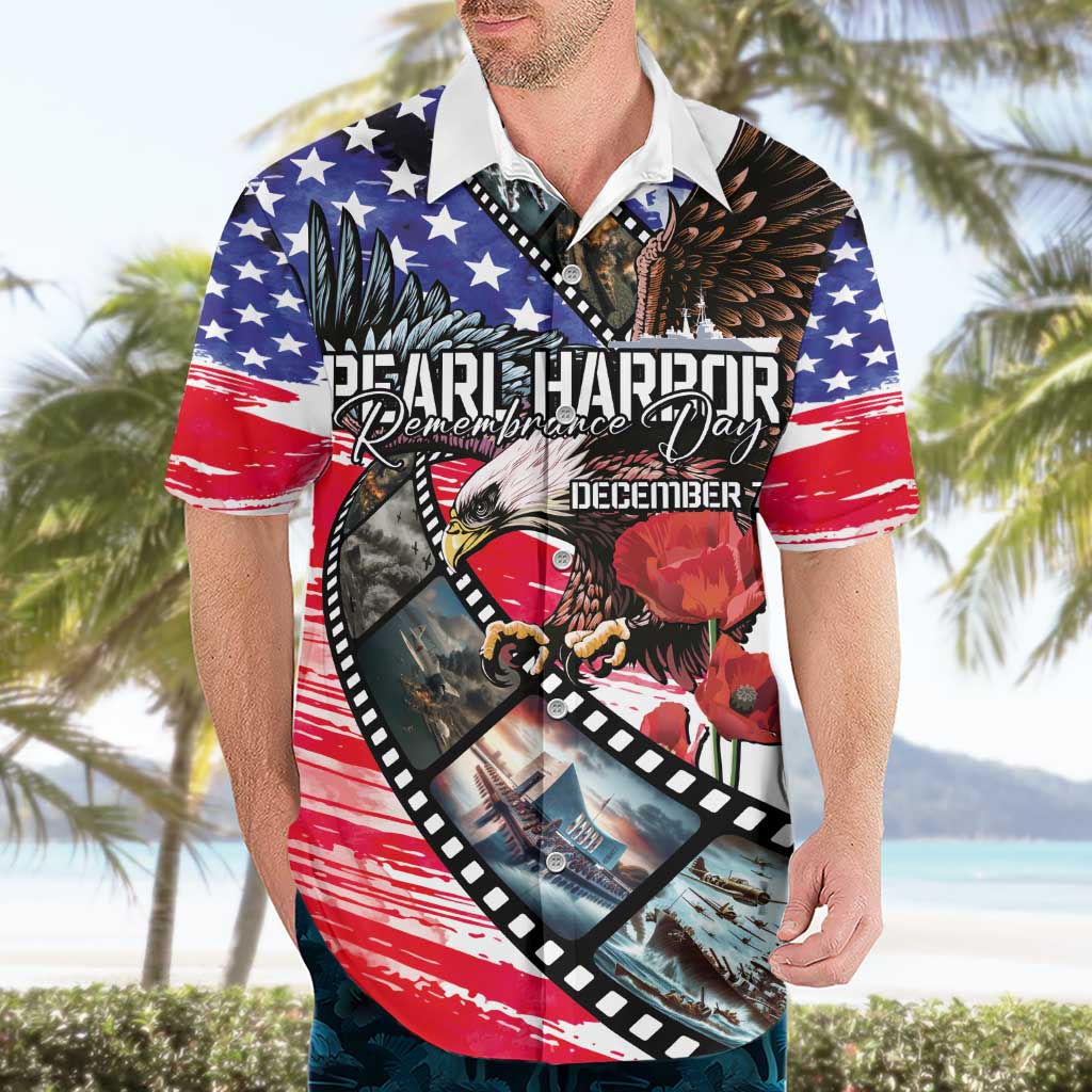 Pearl Harbor Remembrance Day Personalized Hawaiian Shirt Lest We Forget - The Bald Eagle Remembers - Wonder Print Shop