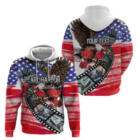 Pearl Harbor Remembrance Day Personalized Hoodie Lest We Forget - The Bald Eagle Remembers - Wonder Print Shop