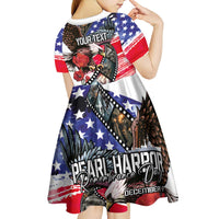 Pearl Harbor Remembrance Day Personalized Kid Short Sleeve Dress Lest We Forget - The Bald Eagle Remembers - Wonder Print Shop