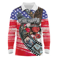 Pearl Harbor Remembrance Day Personalized Long Sleeve Polo Shirt Lest We Forget - The Bald Eagle Remembers - Wonder Print Shop