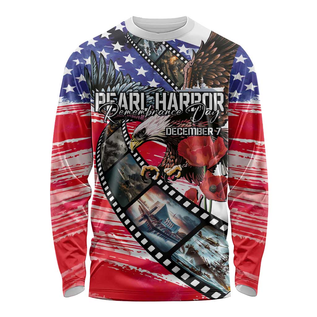 Pearl Harbor Remembrance Day Personalized Long Sleeve Shirt Lest We Forget - The Bald Eagle Remembers - Wonder Print Shop