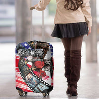 Pearl Harbor Remembrance Day Luggage Cover Lest We Forget - The Bald Eagle Remembers - Wonder Print Shop