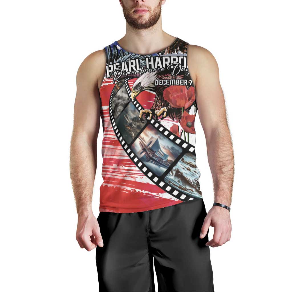 Pearl Harbor Remembrance Day Personalized Men Tank Top Lest We Forget - The Bald Eagle Remembers - Wonder Print Shop