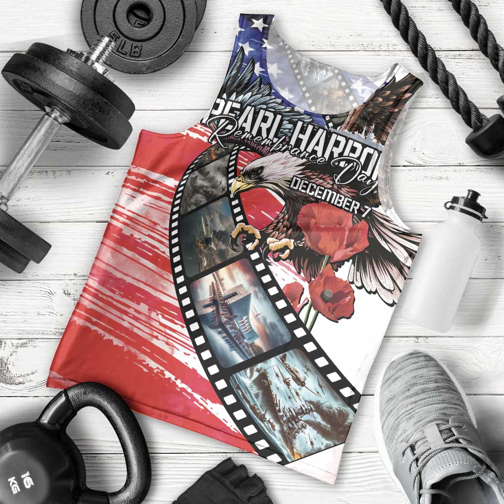 Pearl Harbor Remembrance Day Personalized Men Tank Top Lest We Forget - The Bald Eagle Remembers - Wonder Print Shop