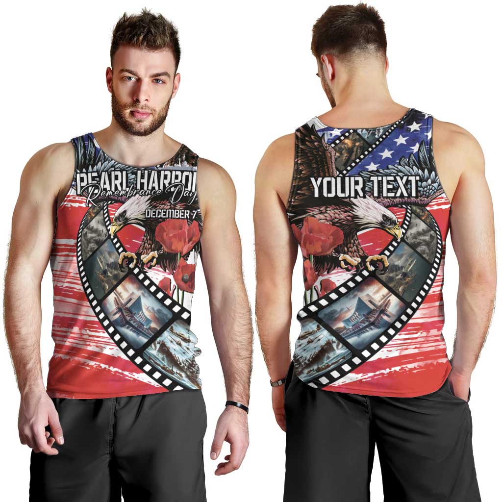 Pearl Harbor Remembrance Day Personalized Men Tank Top Lest We Forget - The Bald Eagle Remembers - Wonder Print Shop