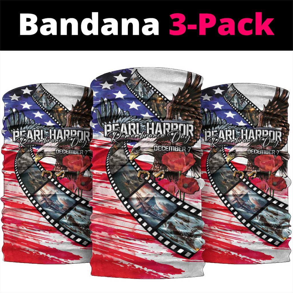 Pearl Harbor Remembrance Day Neck Gaiter Lest We Forget - The Bald Eagle Remembers - Wonder Print Shop