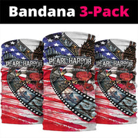 Pearl Harbor Remembrance Day Neck Gaiter Lest We Forget - The Bald Eagle Remembers - Wonder Print Shop