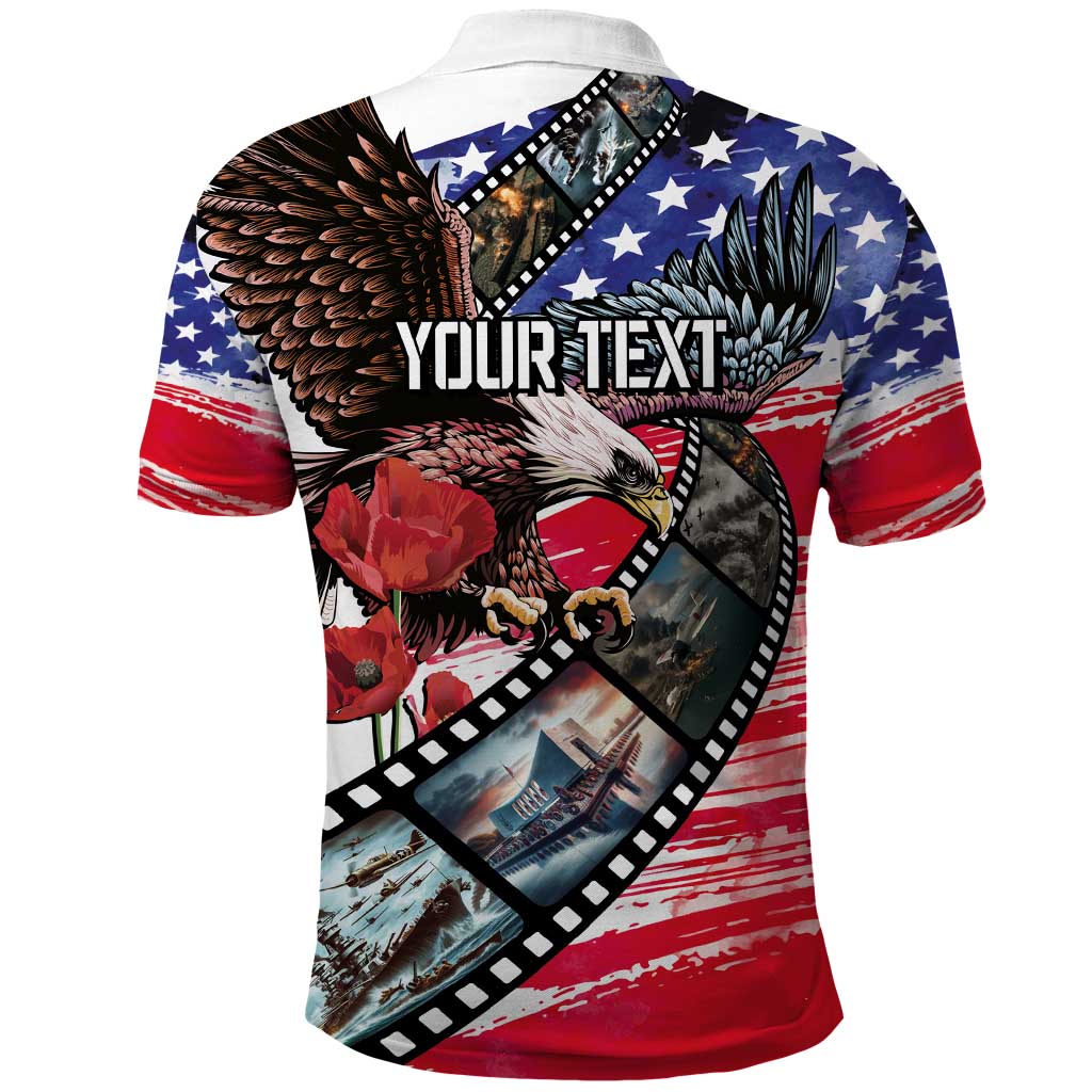 Pearl Harbor Remembrance Day Personalized Polo Shirt Lest We Forget - The Bald Eagle Remembers - Wonder Print Shop