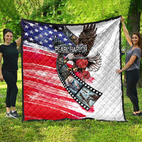 Pearl Harbor Remembrance Day Quilt Lest We Forget - The Bald Eagle Remembers - Wonder Print Shop