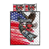 Pearl Harbor Remembrance Day Quilt Bed Set Lest We Forget - The Bald Eagle Remembers - Wonder Print Shop