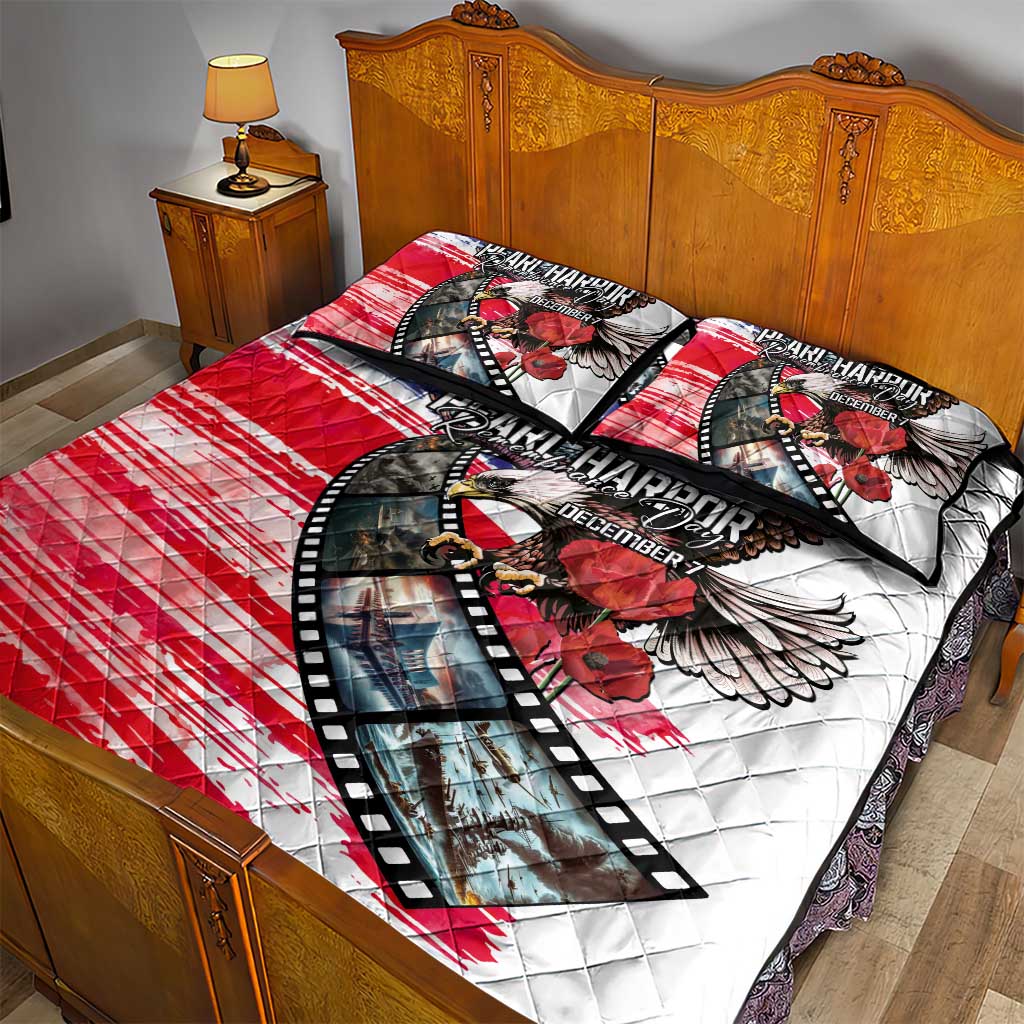 Pearl Harbor Remembrance Day Quilt Bed Set Lest We Forget - The Bald Eagle Remembers - Wonder Print Shop