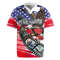Pearl Harbor Remembrance Day Personalized Rugby Jersey Lest We Forget - The Bald Eagle Remembers - Wonder Print Shop