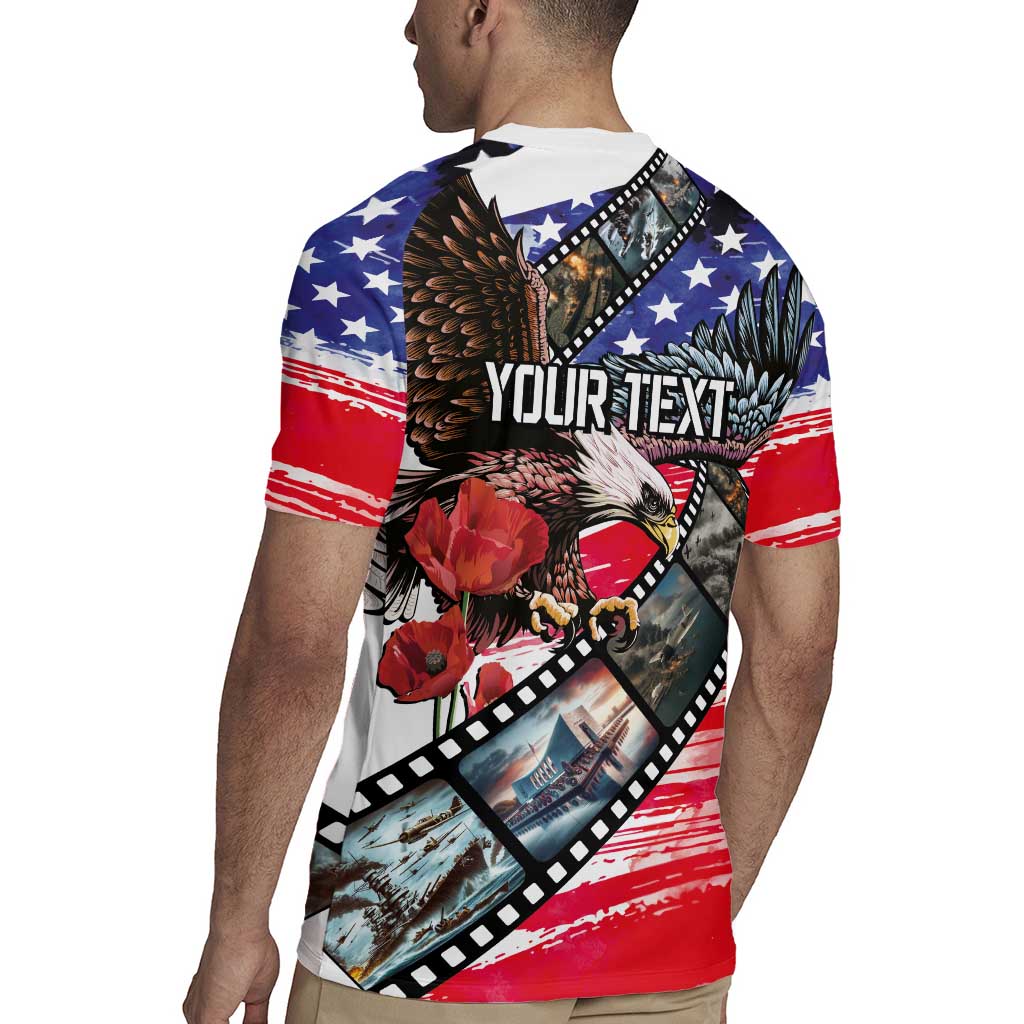 Pearl Harbor Remembrance Day Personalized Rugby Jersey Lest We Forget - The Bald Eagle Remembers - Wonder Print Shop
