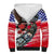 Pearl Harbor Remembrance Day Personalized Sherpa Hoodie Lest We Forget - The Bald Eagle Remembers - Wonder Print Shop
