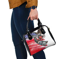 Pearl Harbor Remembrance Day Shoulder Handbag Lest We Forget - The Bald Eagle Remembers - Wonder Print Shop
