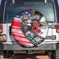 Pearl Harbor Remembrance Day Spare Tire Cover Lest We Forget - The Bald Eagle Remembers - Wonder Print Shop