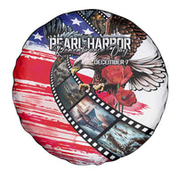 Pearl Harbor Remembrance Day Spare Tire Cover Lest We Forget - The Bald Eagle Remembers - Wonder Print Shop